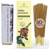 1960s Patchouli Räucherstäbchen Set weihrauch - (80 stäbchen) Räucherstäbchen Set ohne Kohle, hergestellt aus Recycelten Blumen | Räucherstäbchen Patchouli, ungiftig | räucherstäbchen geschenkset