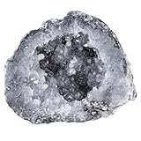 Nupuyai Natürlicher Achat Stein Druse Geode Kristall Rohstein, Unregelmäßiger Achat Kristall Mineralien Stein Feng Shui Heilstein Achat Deko für Garten Haus, Groß