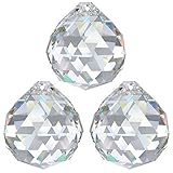 3X Kristall Kugel Ø 30mm Crystal 30% PbO ~ Feng Shui Sonnenfänger Regenbogen Kronleuchter