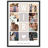 OWLBOOK® Fotogeschenke | Personalisierte Geschenke für Frauen Männer | Geschenke für Ihn Sie | Partner Geschenke mit eigenem Foto Jahrestag Valentinstag | Weihnachtsgeschenke | Wir | Bild mit Rahmen