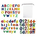 79 Stück bunte magnetische Alphabet-Zahlen, Spielzeug, Alphabet-Spielzeug, Lernspielzeug, zum Lernen, Rechtschreiben, Zählen, einschließlich Buchstaben, Zahlen, Symbole