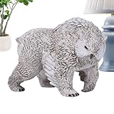 Generisch Figur,Rustikale skulptur | Tier Skulptur Mit Eulenkopf Design Als Dekoration Für Terrasse Tisch Rasen Und Außenbereich