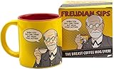 Sigmund Freud Kaffeetasse | Kaffee-Tasse & Tee-Becher in groß für Sigmund Freud Fans | Freudsche Teetasse | Große Tasse ca. 300 ml | Geschenk zu Geburtstag, Weihnachten, Ostern, Einstand