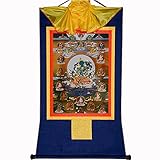 Gandhanra Thangka Tibetische Wandbehang,21 Tara Thangka,Heißgeprägter Buddha Wandteppich für Zen Wohnkultur, Meditation, Spirituelle Entspannung und Ruhe