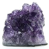 Nvzi Amethyst Druse, Amethyst Stein, Amethyst Kristalle, Bergkristall Rohstein, Roher Amethyst, Natürliche Amethyst-Geodenhöhlen Kristalle Heilsteine, Kristalle Heilsteine(100G)