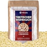 VIBRATIS Tibetischer Weihrauch – 100 g Premium Harz zum Räuchern – Natürliche Mischung für Meditation, Reinigung & spirituelle Harmonie