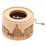 Spieluhr aus Bambus mit dem Abendsegen aus Hänsel und Gretel von E. Humperdinck, Motiv Dresden Neumarkt mit Frauenkirche, Classic-Edition