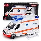 CELMAN Spielzeugauto Medical Responder, Rettungswagen, inkl. Trage, Heckklappe zum Öffnen, Licht & Sound, Großes Spielzeugauto Krankenwagen für Kinder ab 3 4 5 6 7 8 Jahren