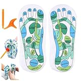Reflexzonen Socken Set, Fußreflexzonen Socken Akupressur Socken Fußreflexzonenmassage Druckpunkt Socken für Fuß Reflexzonen Massage Reflexology Socks für Damen und Herren Verbesserte Fußgesundheit