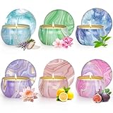 Geschenke für Frauen, Duftkerzen Geschenkset, kleine Geschenke für Frauen Weihnachten,Natürliches Sojawachs Aromatherapie Kerzen, Perfekt Geschenk für Weihnachten, Valentinstag, Muttertag