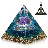 Orgonit Pyramide,Orgone Pyramide Reiki Kristall Pyramide Spirituelle Geschenke für Energie Chakra Meditation Yoga Home Dekor(6cm)
