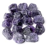 XIANNVXI Amethyst Stein Rohsteine Kristalle Steine Premium Naturstein Heilsteine Kristall Heilung Reiki (200G)