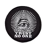 Titan One Europe - Trust No One Eye of Providence Masonic Anarchy Patch Traue Niemandem Auge der Vorsehung Freimaurer Aufnäher Aufbügler