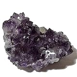 Natürliches Amethyst Drusen-Segment | Amethyst Stein Drusen-Stück | Lila Amethyst Kristall Rohstein Heilstein, Ladestein, Deko N58