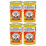 Food-United Fisch – FISCHSUPPE-FRANZÖSISCH - bretonische Art la quiberonnaise soupe de poisson bretonne 4x 425ml Gourmet-Gericht aus frischen Zutaten schnelle und Zubereitung