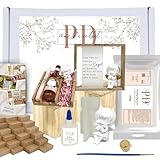 PD mach's selbst PAUL & DANIELA Gießpulver Starterset Engel, Geschenke selber Machen, Holzklötzchen zum basteln, Schutzengel, Silikonform Engel, gipspulver zum gießen