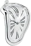 St. Leonhard Regal Uhren modern: Originelle Regal-Uhr mit kunstvollem Surrealismus-Design (Verlaufende, Wandregal mit, Zerlaufene)