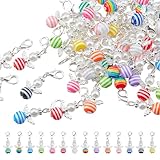 SUPERFINDINGS Engel Schlüsselanhänger In 84 Farben Glücksperle Schutzanhänger Aus Kunstharz Legierungsclips Engel Geschenke Zum Aufhängen Für DIY Basteln Hochzeitsgeschenke Geburtstagstüten 14 Stück