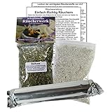 BEIFUSS Beifuß zum räuchern. 14-TLG Räucherset - 60ml Räucherwerk mit Räucherkohle (10x) + Räuchersand + Räucheranleitung + Lexikon der wichtigsten Räucherstoffe A-Z. 82060-X8