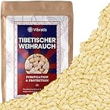 VIBRATIS Tibetischer Weihrauch – 250 g Premium Harz zum Räuchern – Natürliche Mischung für Meditation, Reinigung & spirituelle Harmonie