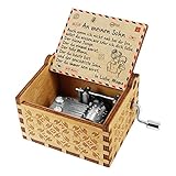 Kenon Gravierte Holzspieluhren Handgefertigte hölzerne Spieluhren und Lieder mit Edelstahl von Music Chests Custom Vintage Handkurbel Spieluhr Weihnachtsgeburtstagsgeschenk (Für Sohn von Mama)