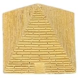 Garneck Mini-Pyramide Modell Vintage Ägyptische Pyramide Figur Statue Skulptur Feng Shui Pyramide Goldene Verzierung Für Geschenke Aquarium Terrarium Zen Sand Gartenzubehör