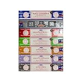 Satya Räucherstäbchen-Sortiment - Pack Spiritual Journey - 7 Packungen à 15 g – 105 g insgesamt - ideal für Aromatherapie, Meditation, Yoga