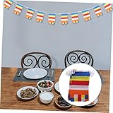 Ipetboom Buddhistische Gebetsfahne Fünf Farben Polyester Gebetsbanner für Tempel Innen Außen Dekoration Spirituelle Friedensfahne für Meditations und Gebetsbereiche