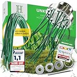 Heckenpracht® Profi Nylon Unkrautbürste für Freischneider klein | inkl. gratis 42x strapazierfähiger Nylon-Faden | Wildkrautbürste für Motorsense | 25,4mm Bohrung | Freischneider Zubehör
