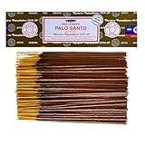 LAMARE Satya Palo Santo Räucherstäbchen, 1 Packung mit 100 g (80-90 Stäbchen), Aromatherapie, Meditation, Yoga, umweltfreundliche Verpackung