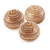 NKlaus 3X Aragonit Kugeln 50 mm – Energiesteine für Meditation, Reiki & Chakra-Heilung, handgefertigt & poliert, ideal für spirituelle Rituale & Deko