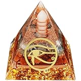 IXTIX Orgonit Pyramide Reiki Healing Natürliche Kristall, Heilkristalle für Wahrsagungsmeditation Yoga Gleichgewicht 6 * 6CM, Glückssteine für 12 Sternzeichen (Rosa Quarz Nr. 1)