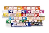 Nag Champa Superhit Eastern Tantra Spiritual Aura Reiki Power Mystic Yoga Sieben Chakra Drachenblut Geld Matrix Kalifornischer Weißer Salbei Ayurveda Baum des Lebens Räucherstäbchen 15 g x 12