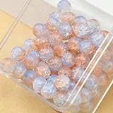 JJZXD Gebackenes Schmuckzubehör DIY-Schnurmaterial 10 mm glasierte Perlen Chalcedon lose Perlen (Color : D, Size : 10mm)