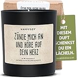 Affirmation Duftkerze im Glas mit Spruch aus Soja natürlich handgemacht - nachhaltig persönlich Geschenk Geschenkidee für beste Freundin Mama Freund zum Geburtstag Yoga Meditation Mantra