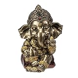 Pacific Giftware Ganesha Figur klein mit Flamme der Erkenntnis | Indische Hindu Gottheit