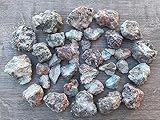GAF TREASURES 0,5 kg roher Larimar – natürlicher Larimarstein, natürlicher rauer Larimar, Larimar Raue Felsen (Larimar)