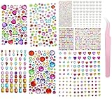 2790pcs Edelstein Aufkleber, Stick auf Edelsteine Schmuck Aufkleber klebrige Edelsteine für Handwerk Kleben