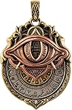 Tarot Vision Anhänger - Allsehendes Auge Halskette, Tarotkarten Symbol Anhänger, Mystischer Wahrsageschmuck, Spirituelle Führung, Schicksalseinblicke, Sanfte Rotation