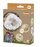 Simba 109452662 - Scout Geoden zum Aufbrechen (5 Steine) - interaktives Forscher- und Entdecker-Spielzeug für Kinder ab 5 Jahre inkl. Lupe & Schutzbrille, je 3-4 cm groß