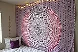 Popular Handicrafts Wandteppich, indisches Mandala, Hippie-Wandbehang, Bohemian-Tagesdecke