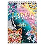 Colorya Mandala Malbuch für Erwachsene – Large Mandalas Vol. II - Entspannendes A4 Anti-Stress Malbuch – Spiral-Malbücher mit Künstlerpapier ohne Durchdrücken – Mandalas für Erwachsene