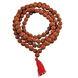 INKANAT Rudraksha Mala (8 mm) - echte Japa Mala, 108 Perlen Japa Mala tibetische
