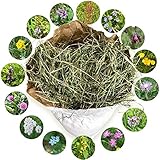 Heu 1. Schnitt - Qualitäts-Kleintier-Futter - für Kaninchen Hasen Hamster Nager - lose im Öko Papiersack aus der größten Heumilch-Region Europas in Österreich (2 x 1 kg)