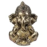 Pacific Giftware Ganesha Figur klein nachdenklich | Statue Buddha Hindi