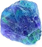 Natürlicher mineralischer Rohstein für Kristalltherapie, Meditation, Kristalle (Regenbogenfluorit 4-5 cm)