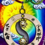 Feng Shui Regenbogen Anhänger mit Sonne und Mond