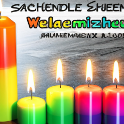 Zuhause wohlfühlen: Regenbogenkerzen