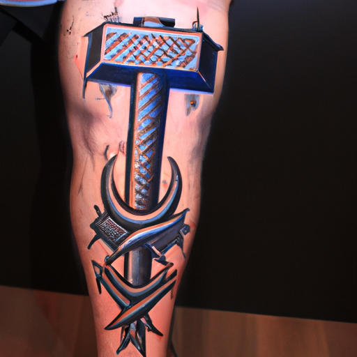 2.⁢ Inkriminierte Kunst am⁣ Körper: Das Aufsehen erregende⁤ Thors Hammer Tattoo in Deutschland!