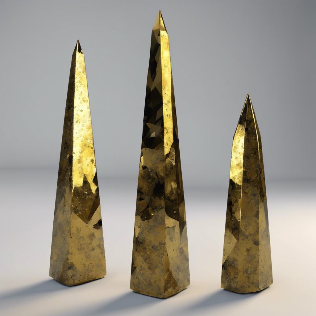 Entdecke die faszinierenden Eigenschaften des Edelstein Obelisks Spitze Goldener Pyrit